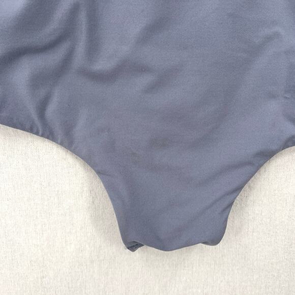 SKIMS Fits Everybody Long SleeveLow Back Bodysuit Womens 2X Gray Blue Stretch - Picture 10 of 16